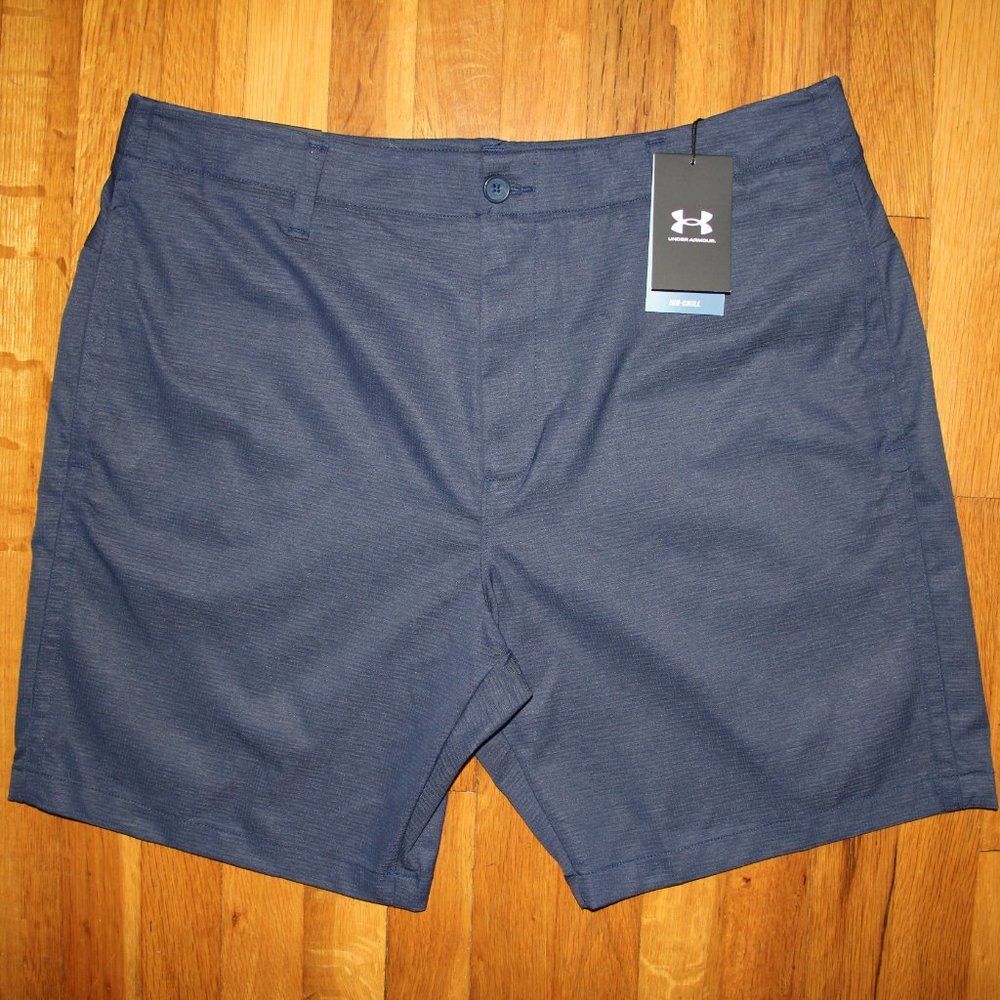 Under Armour UA Iso-Chill Airvent Golf Shorts Men 40 Navy Blue